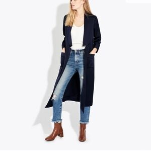 AYR CRYSTAL COVE SATIN COLLARED DUSTER